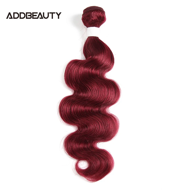 1 шт. Цветной волосы волнистые человеческие пряди Addbeauty бразильские Волосы Remy