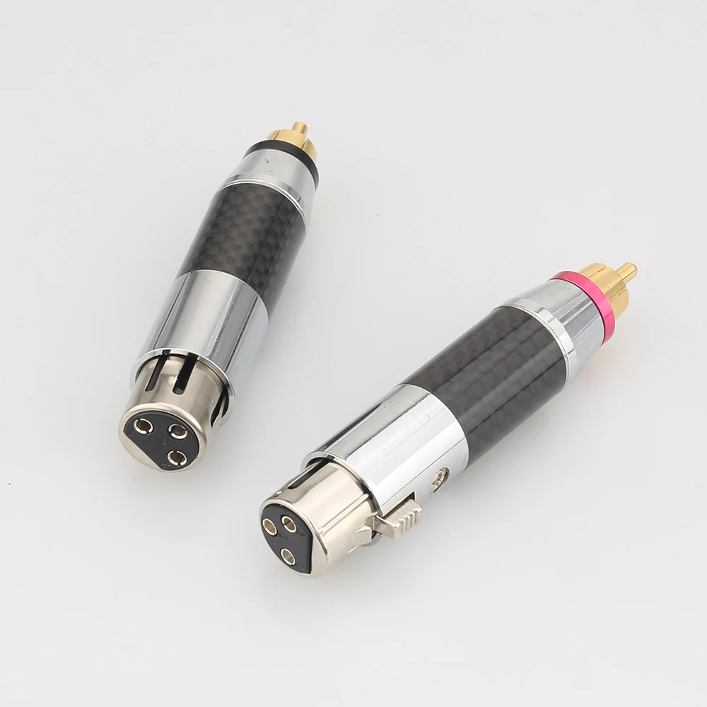 2XAudiocrast XLR 3 Pin Female to RCA male Audio Jack Adapter Plug Connector Phono Male Interconnects | Электроника