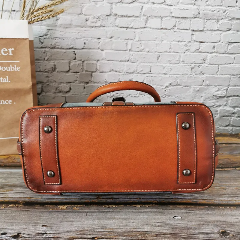 IMYOK винтажные сумки мягкие кожаные большие для женщин Женская дорожная сумка