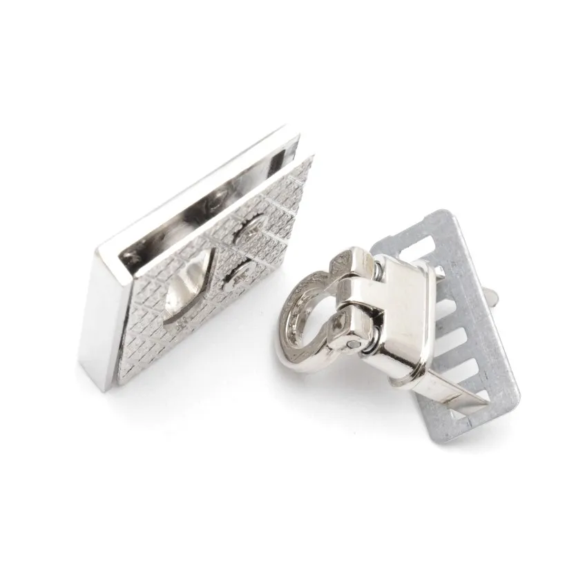 Металлическая застежка квадратной формы поворотный замок сделай сам для сумок