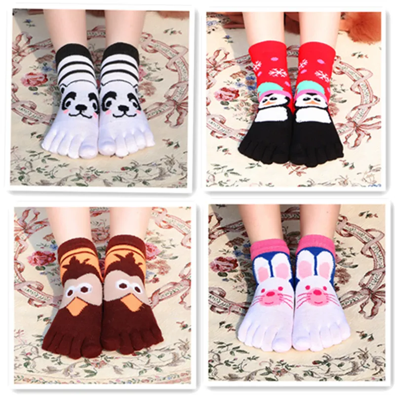 В Весна осень женские туфли на плоской подошве Носки милые комплекты с рисунками