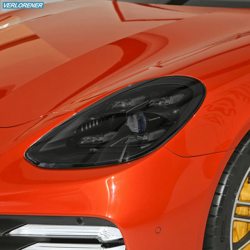 Car Headlight Protective Film Smoked Black Tint Wrap Vinyl Transparent TPU Sticker For Porsche Panamera 971 2017 2018 2019 2020 Car Headlight Protective Film Smoked Black Tint Wrap Vinyl Transparent TPU Sticker For Porsche Panamera 971 2017 2018 2019 2020
