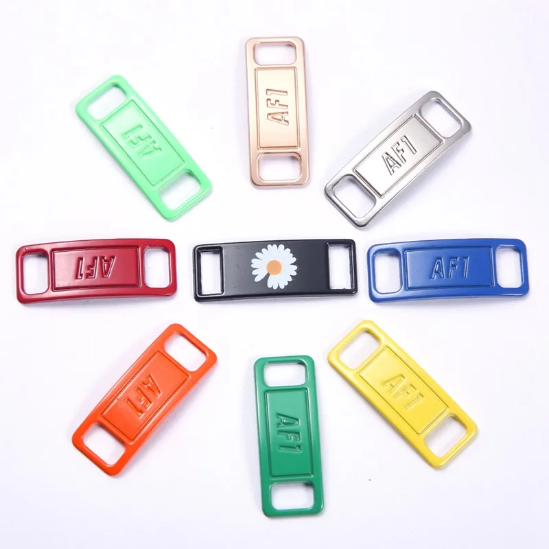 1 Pair (2pcs) Shoelaces Buckle High-quality Metal Material DIY Sports Shoes Shoe Decoration AJ/AF Shoe Laces Buckle