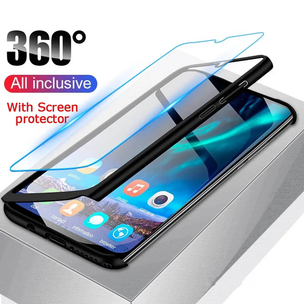 Для Huawei Note 10 Nova 2 2s 3i 4 5 5i PRO lite чехлы для телефонов 360 градусов с защитой экрана
