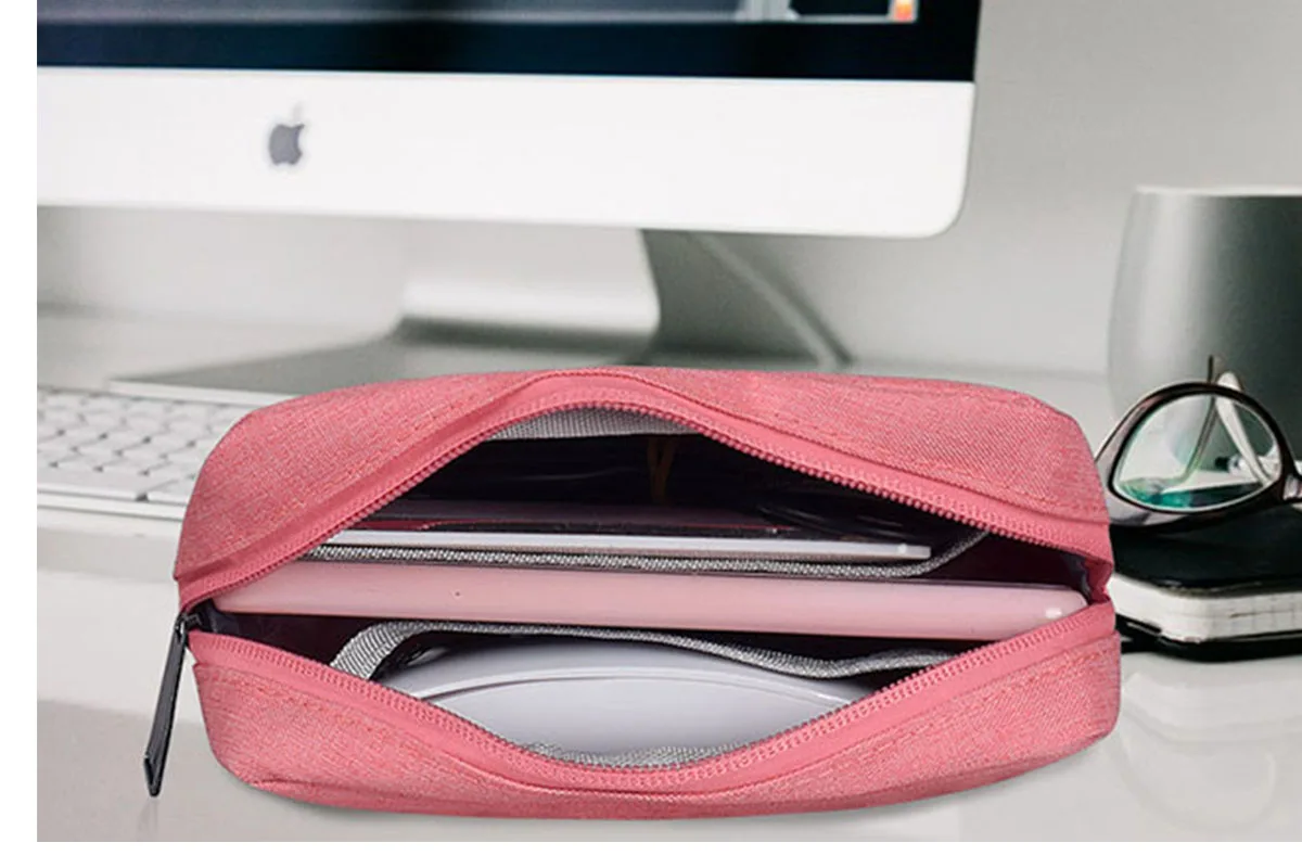 

Travel Storage Portable Digital Accessories Gadget Devices Organizer USB Cable Charger Storage Case Travel Cable Organizer Bag