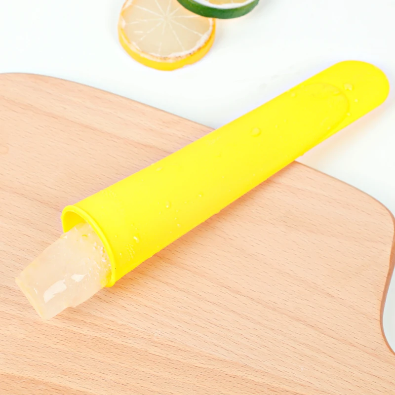 Delidge 1pc Popsicle Ice Cream Mold Silicone Diy Fruit Popsicle Fruit Sugar Pudding Mold Ice Cream Making Tools