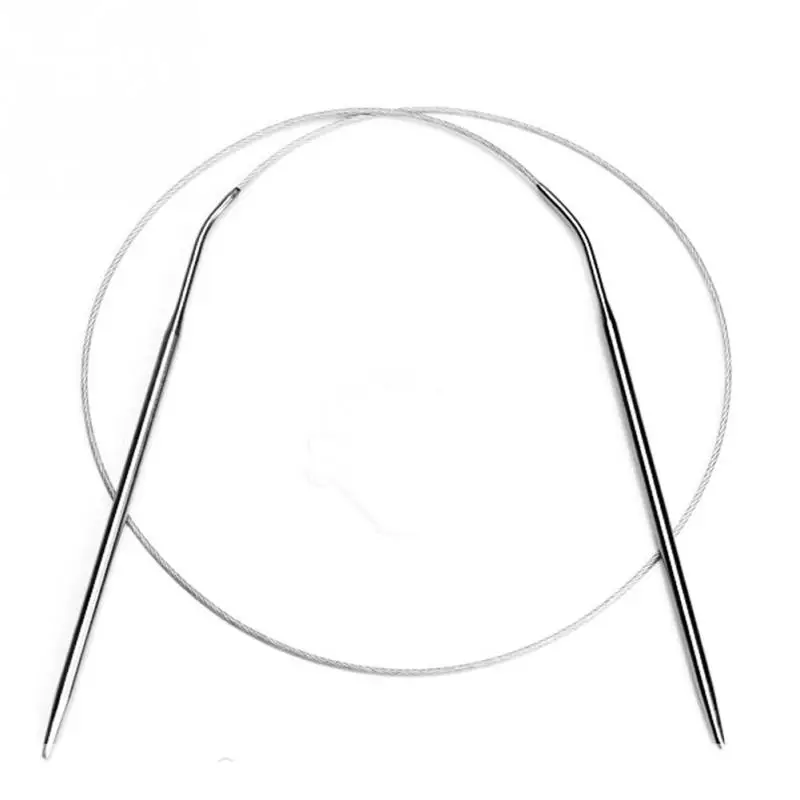 Прочные вязаные иголки аксессуары для шитья круглые булавки из нержавеющей