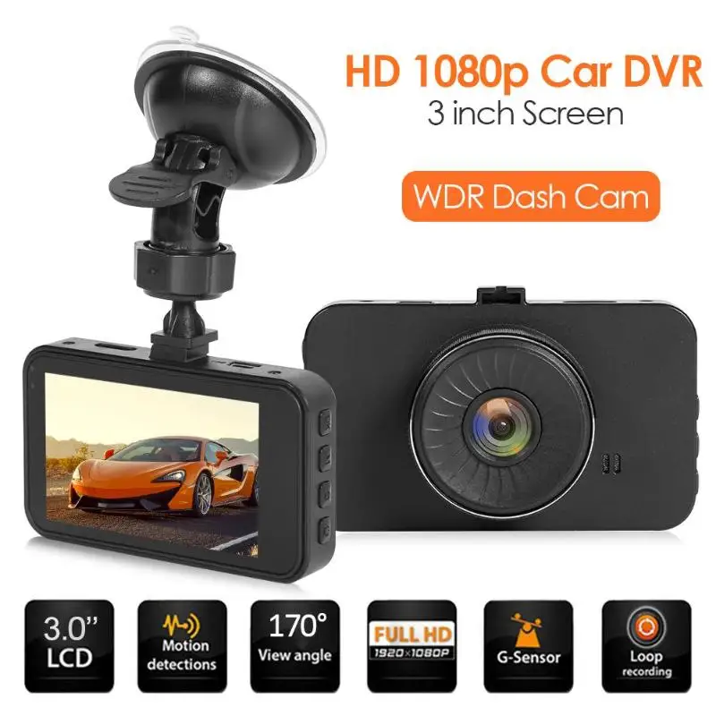 Автомобильный видеорегистратор 3 дюймовый экран цинковый сплав камера для