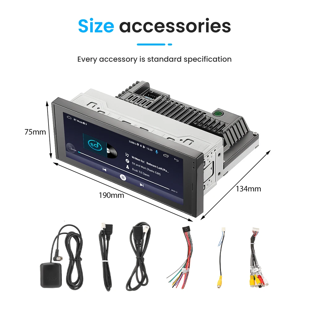 

ISINBOX, 1DIN, Android, , 6,9 , IPS, , GPS, RDS, Bluetooth, Wi-Fi, AUX, USB