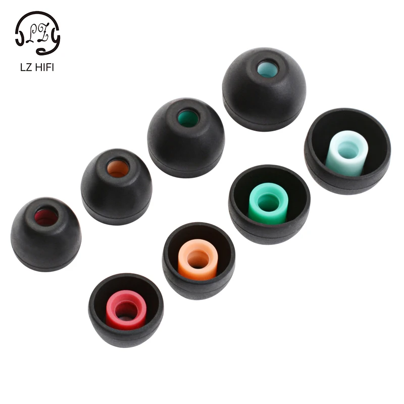 LZ XS/S/M/L Size HiFi Earphone Soft Silicone Ear Tips Improve Low Frequency Earbud Replacement Accessories for A7 A2 A4 Pro