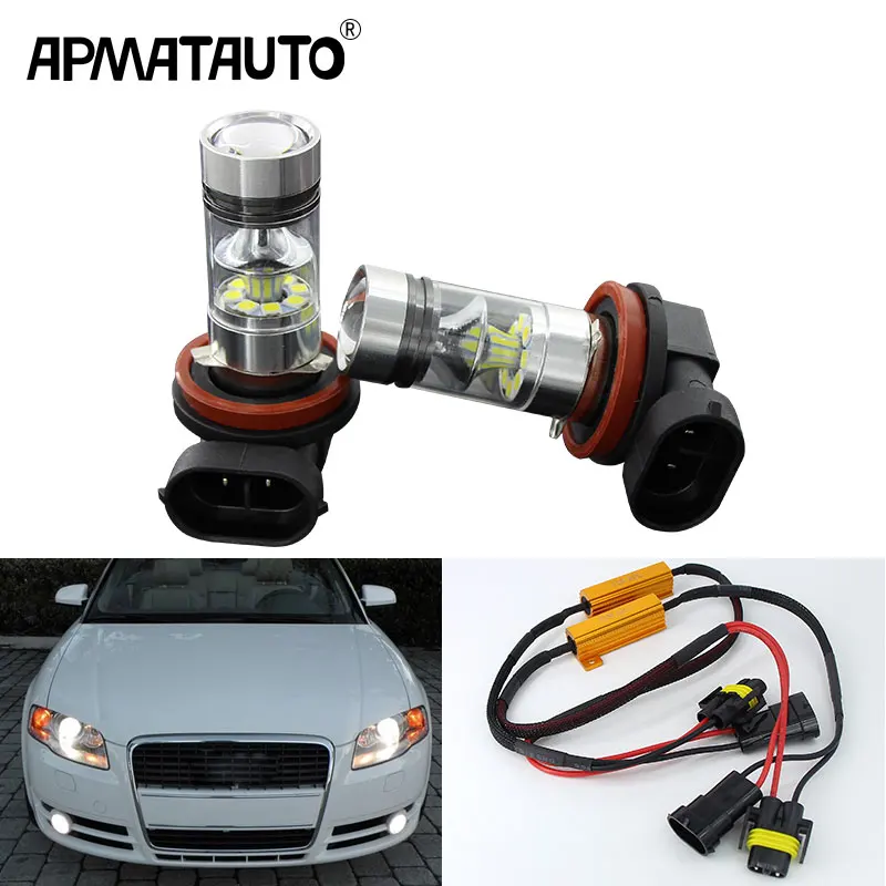 Apmatauto 2 шт. х Белый H8 H11 3030 20SMD светодиодный 100 Вт туман светильник дальнего света