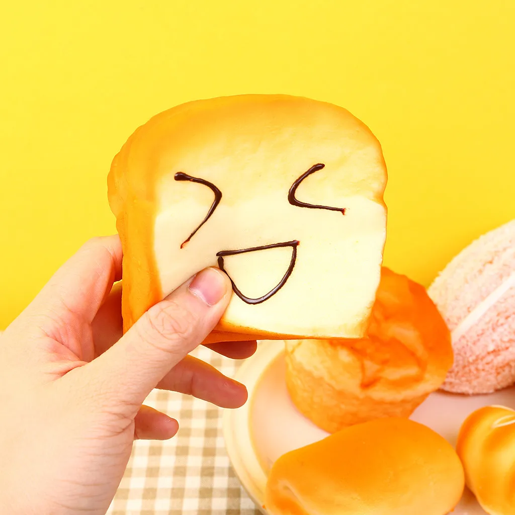 Мягкая игрушка-сжималка для хлеба Yummy игрушка детей подарок на завтрак тост
