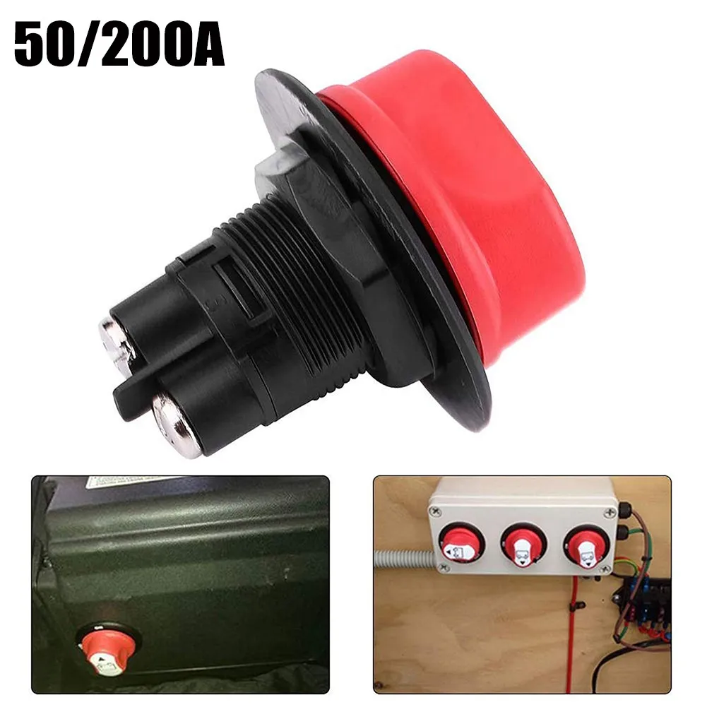 

50/200A Battery Isolator Disconnect Switch Power Cut Off Rotary Switch Car Accessories For Motorcycle Car Truck Boat RV ATV