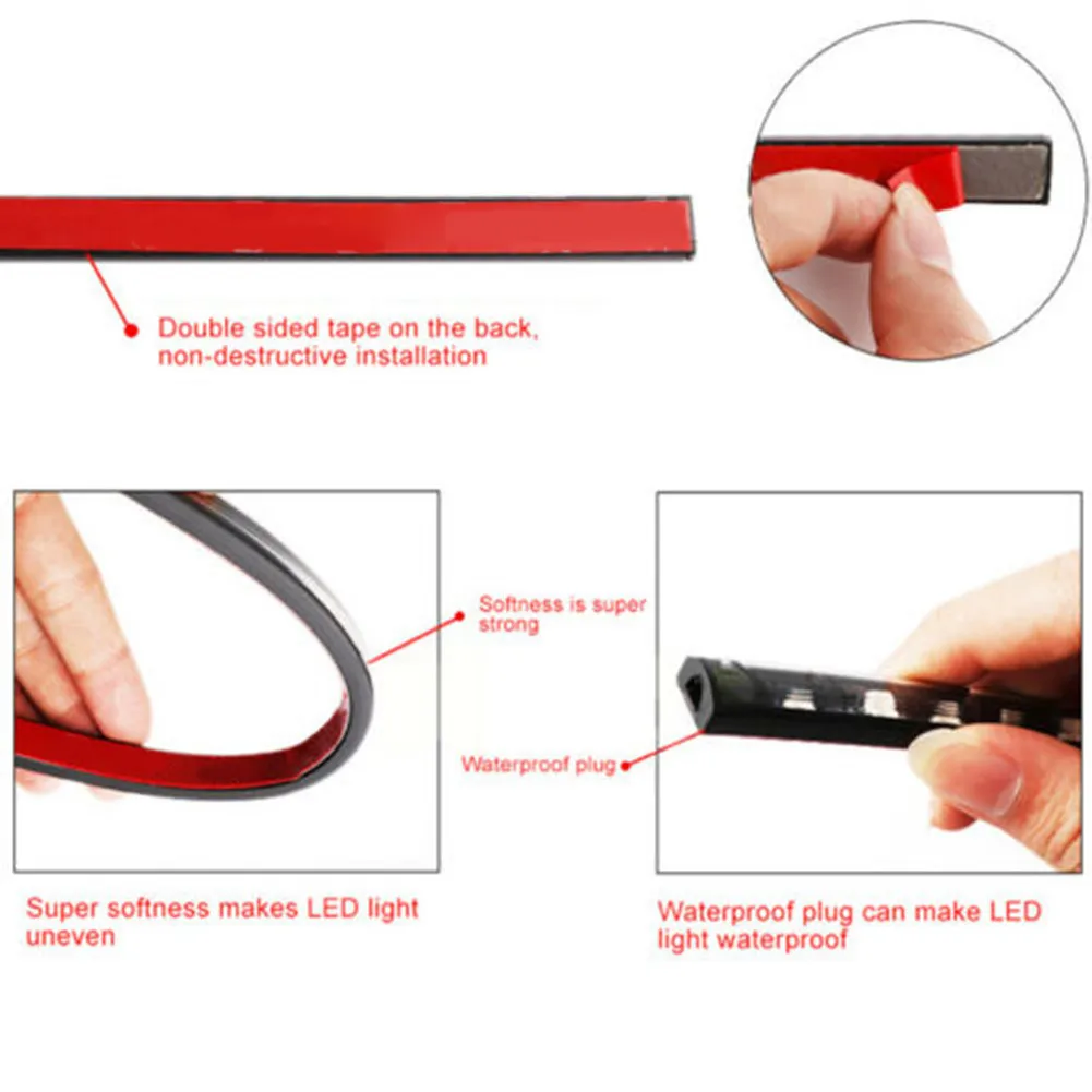 

Kit Chassis LED Light Neon Phone App 120cm SUV 4-Strip Strip 5050 Under