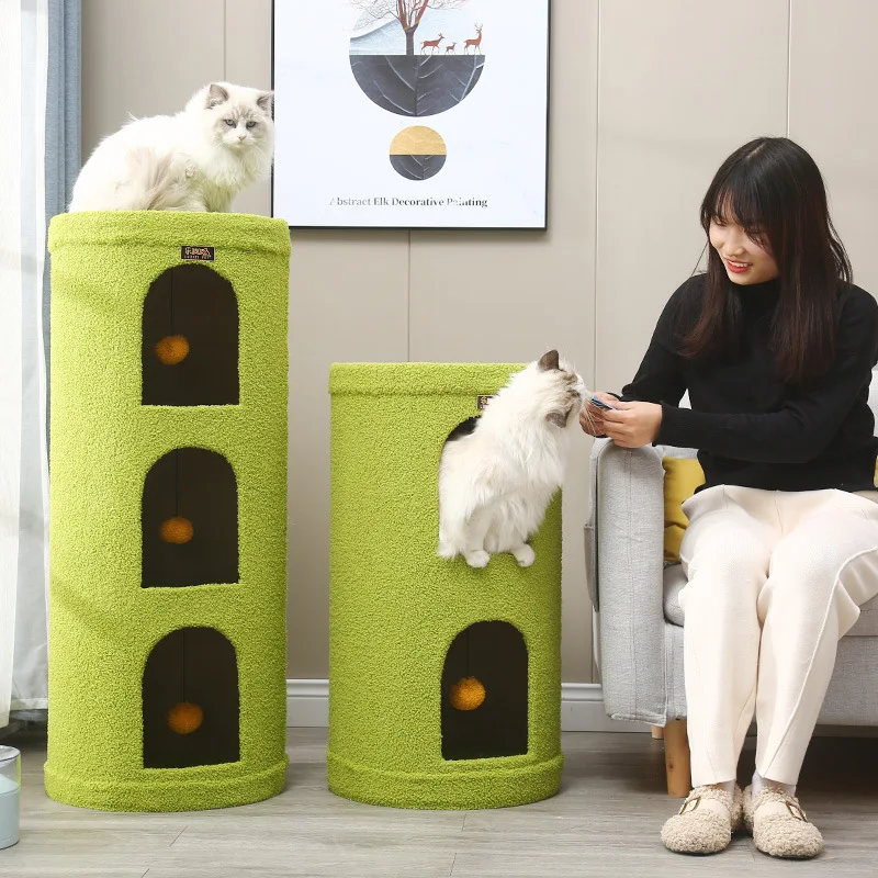 

Tree Hole Cat Climbing Frame Cat Villa All Seasons Keep Warm Winter Cat Nest Pet Products Cat Toys Interactive Furniture