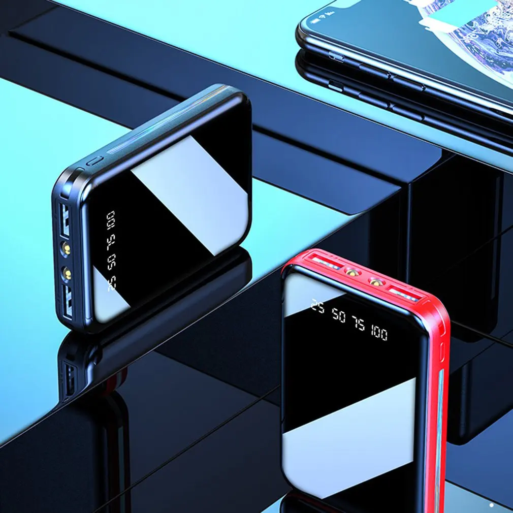 

Power Bank Dual USB Ports 4800mAh Portable Charging Battery Bank External Battery Charger for Phone Fast Charging with LED lamp