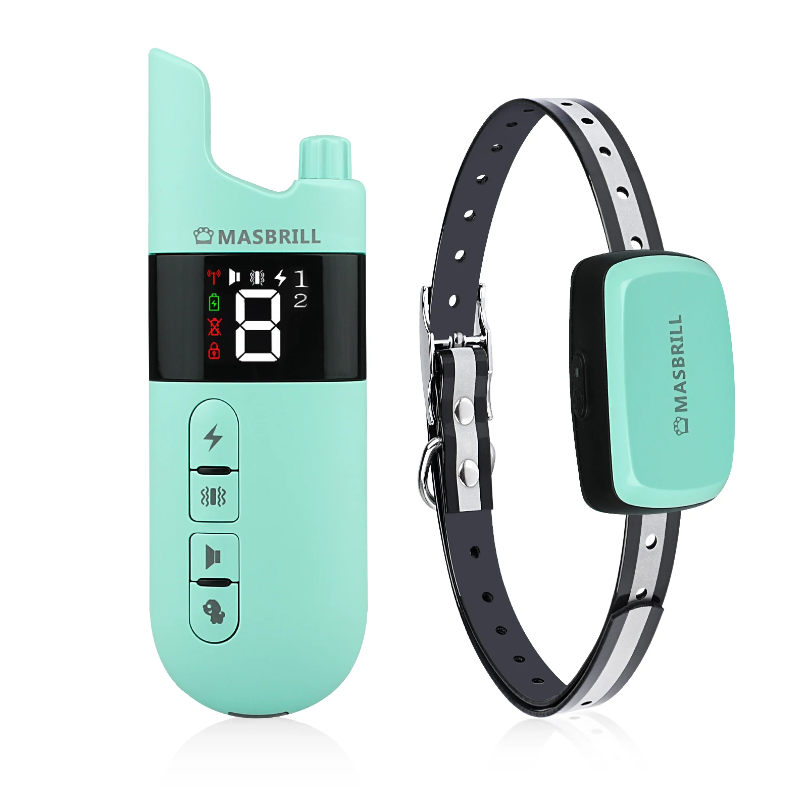 Ошейник для дрессировки собак с электрошоком звуковой сигнал вибрация звук