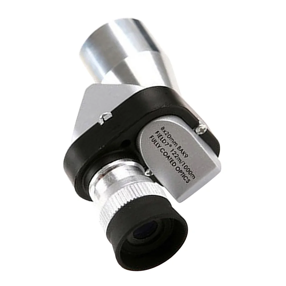 1 шт. 8x20 угловой Мощный мини монокулярный телескоп полностью покрытый Оптический