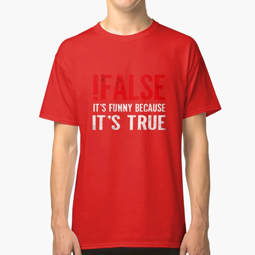 ! Ложный это забавно потому что истинный программист Цитата гик футболка