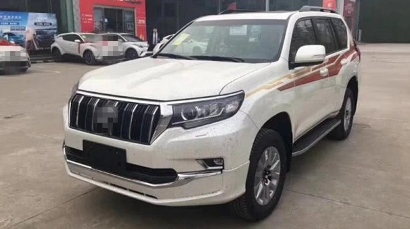 Для Toyota LAND CRUISER PRADO задний багажник дверной порог с защитой от ударов царапать обшивку из нержавеющей стали автомобильные аксессуары для оформления