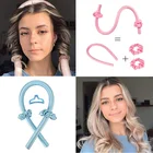 Лента для завивки волос без тепла, шёлковая Плойка для завивки волос, с радиатором