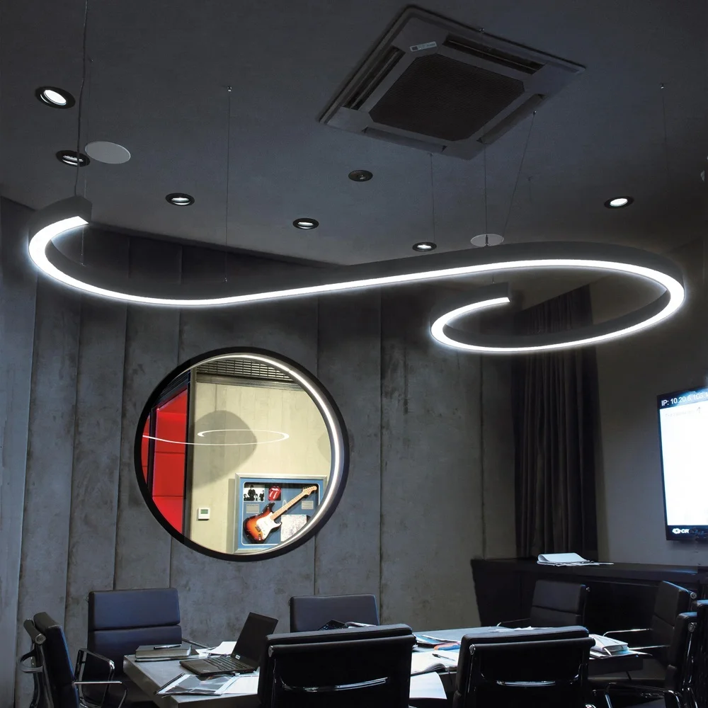 Подгонянный светодиодный подвесной светильник гетеротичный офисное освещение