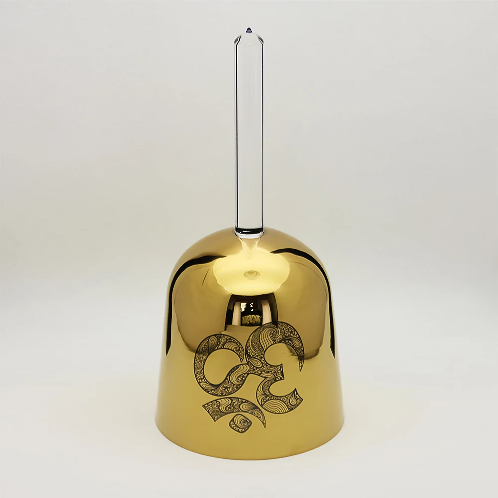 Хрустальные поющие чаши 6 75 дюйма с ручкой lec или C # музыкальные ноты любым