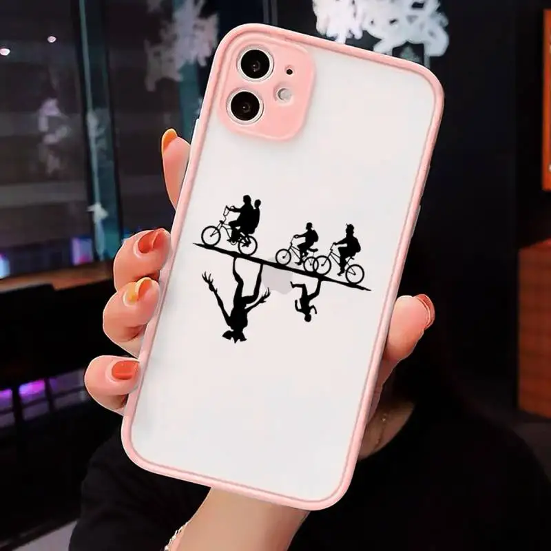 

Stranger things TV series Phone Cases matte transparent For iphone 7 8 11 12 plus mini x xs xr pro max cover