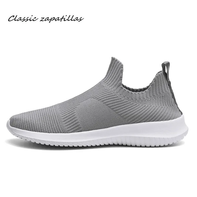 Летняя Мужская дышащая сетчатая спортивная обувь легкие мягкие кроссовки для