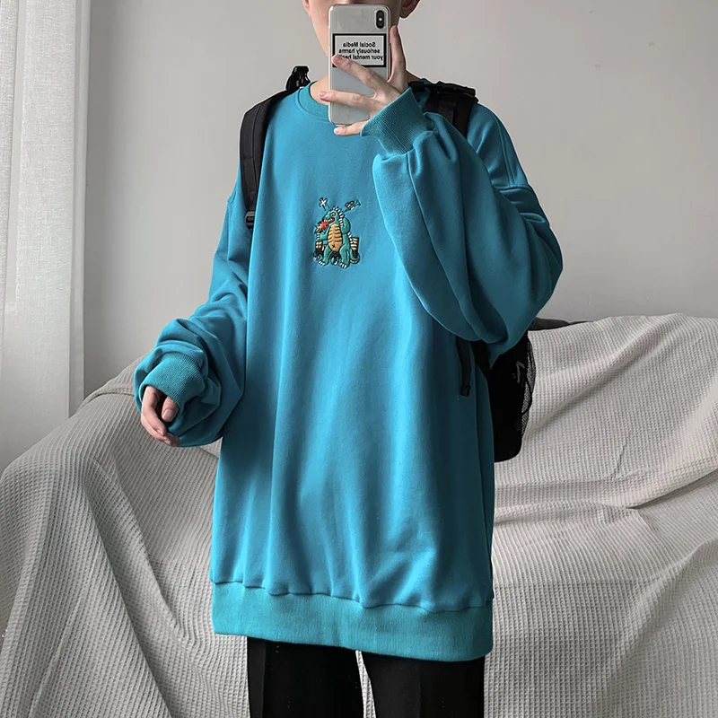 Liketkit мужские худи с круглым вырезом толстовки весна 2020 одноцветные вышивкой