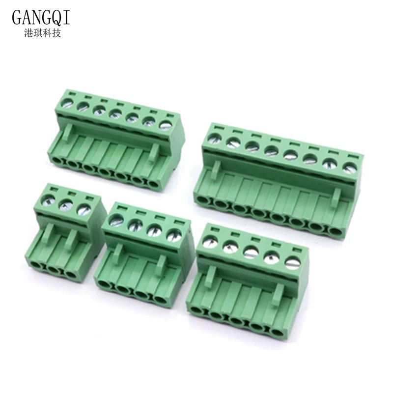 5 компл. 2EDG5.08 2/3/4/5/6/7/8/9/10Pin прямоугольная клеммная вилка типа 300 В 15 А 08 мм шаг