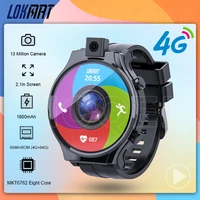 lokmat appllp pro smart watch 13 0mp camera 4g ram 64g rom android 10 0 bt5 0 waterproof heart rate monitor 4g smartwatch men