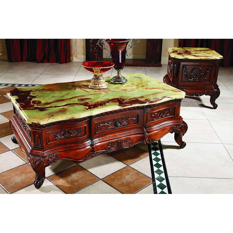 

Marble top end table antique home use living room furniture Martop üst uç masa antika ev kullanımı oturma odası mobilya GH58.1