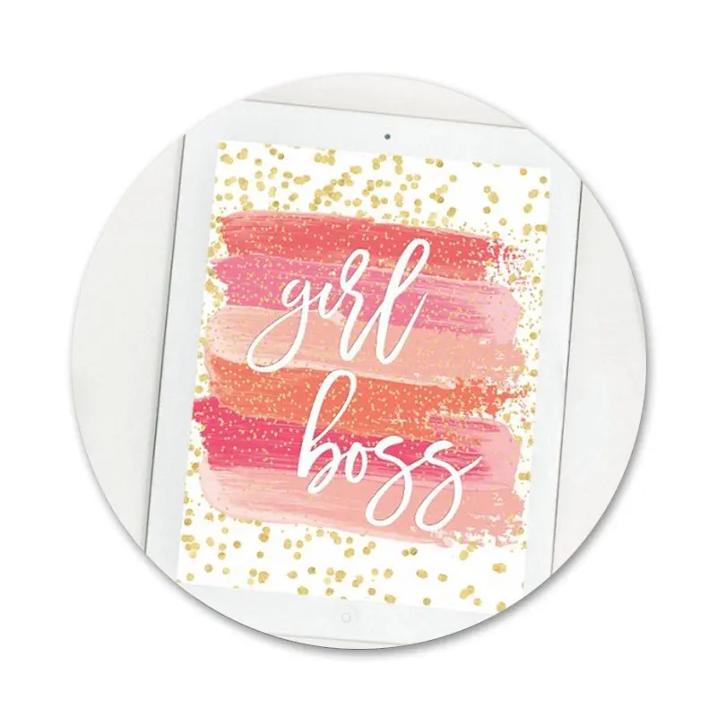 

58mm Girl Boss Pink Badge Brooch Pin Accessories For Clothes Backpack Decoration gift