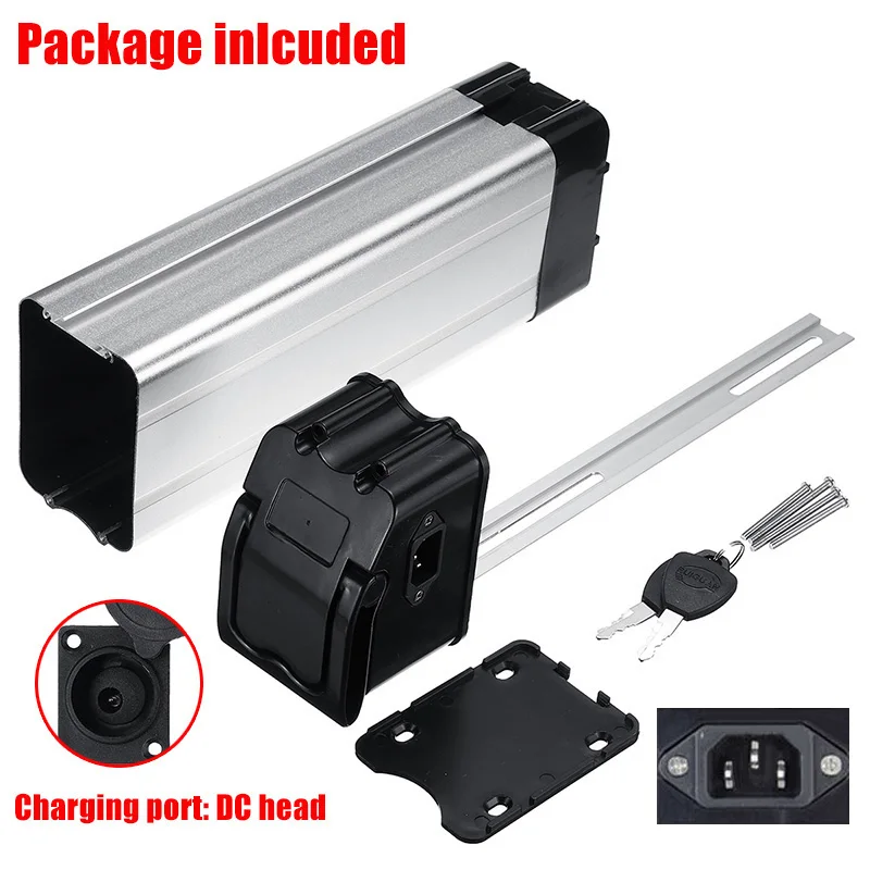 

Plastic Battery Box For Electric Bike 36V/48V Large Capacity 18650 Holder Case E-bike Output Port Top Bottom Cover Accessories