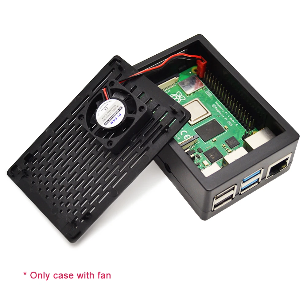 Чехол для raspberry pi 4 черный защитный многофункциональный чехол из АБС пластика