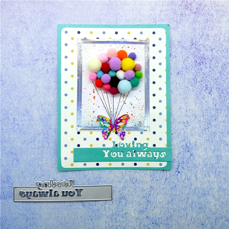 GJCrafts Loving You always украшение слова металлические Вырубные штампы новые 2019 для