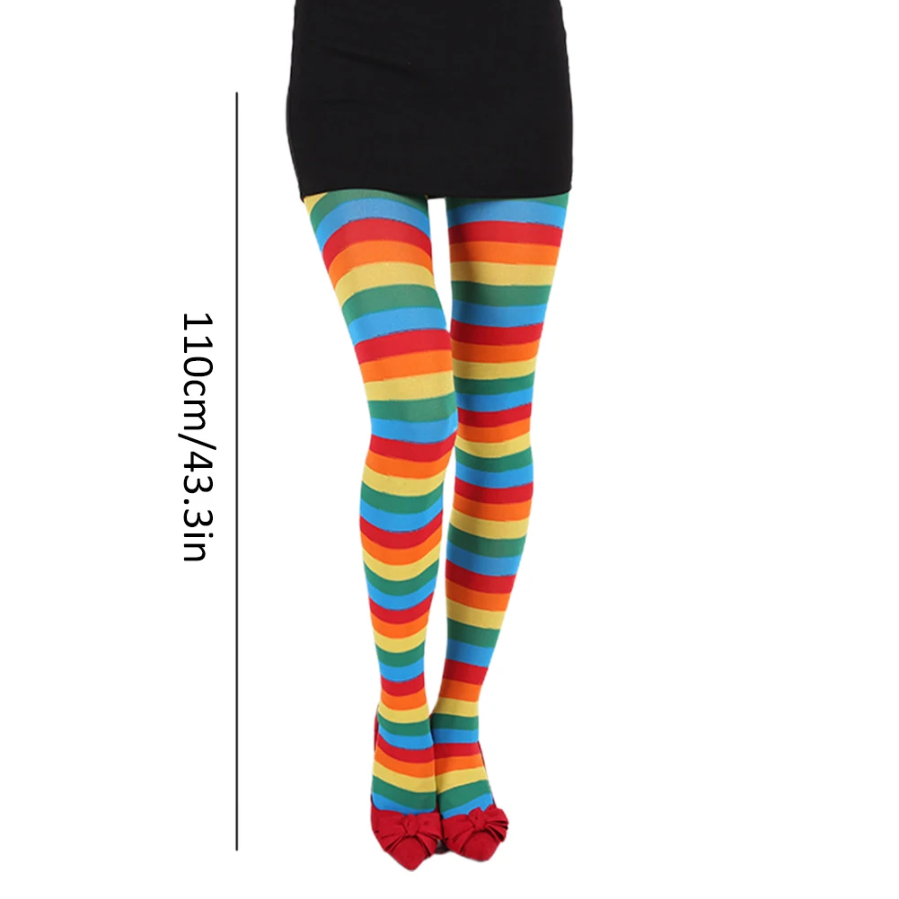 

Female Long Stockings Women's Halloween Striped Pantyhose Girl Christmas Party Fashion Sexy Tights Medias 2020 top sale
