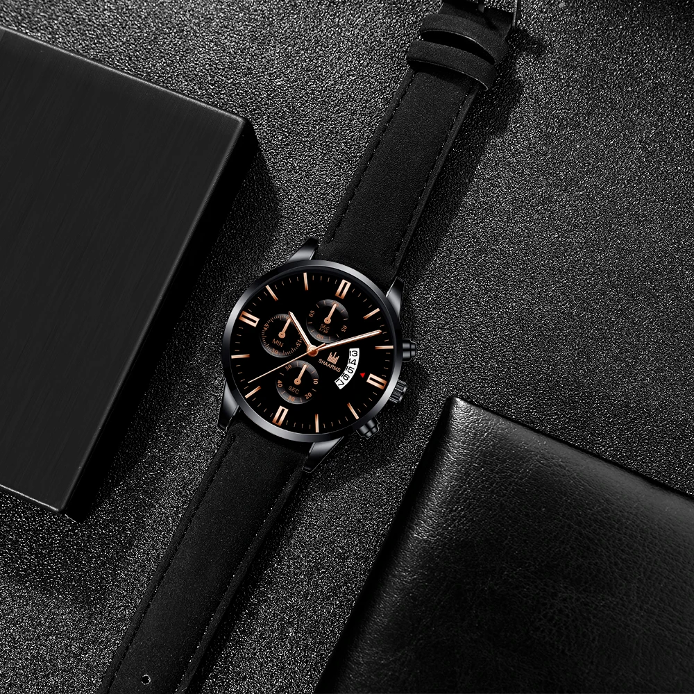 Часы наручные мужские кварцевые с хронографом модные роскошные деловые