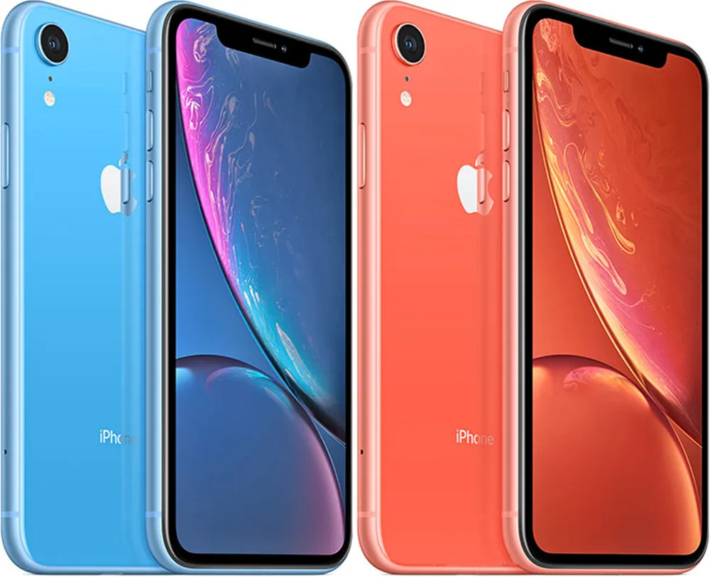Разблокированный Apple iPhone XR ram 3 ГБ rom 64 Гб/128 Гб мобильный телефон LTE 6,1 дюймов шестиядерный IOS отпечаток пальца лица ID NFC