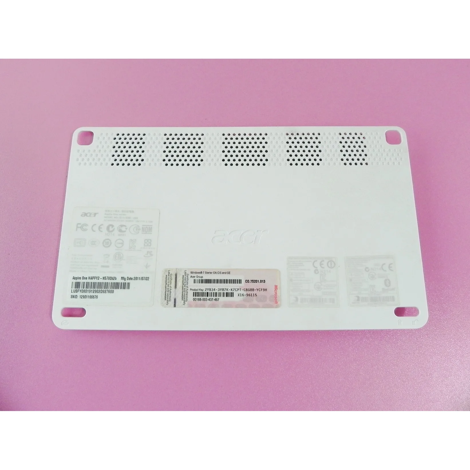 Acer Aspire One ZE6 HAPPY2 N578Qb2b 10.1&quot нижняя крышка корпуса закрывающая оперативную память и