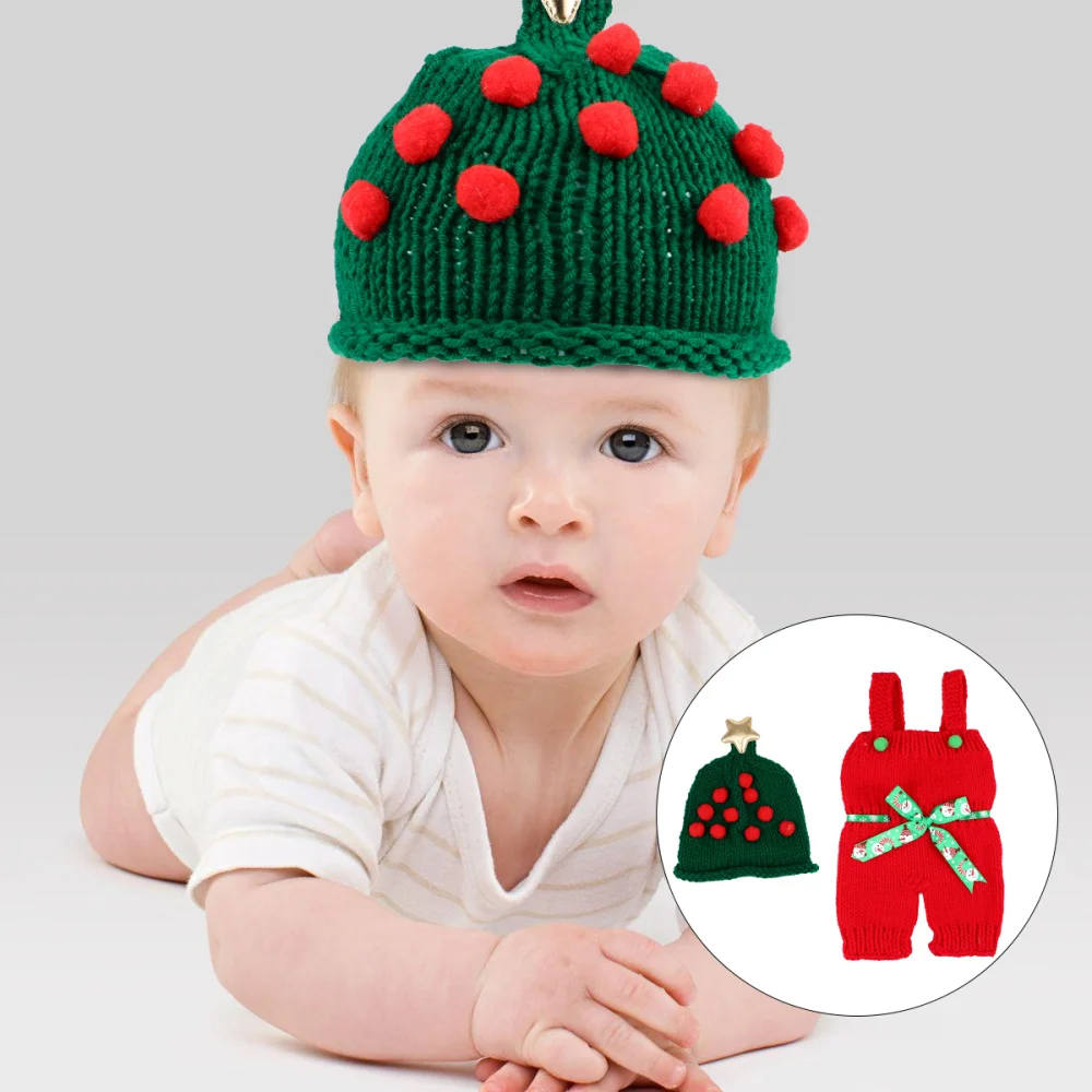 

1 Set of Adorable Baby Photography Clothing Christmas Infant Costume Set