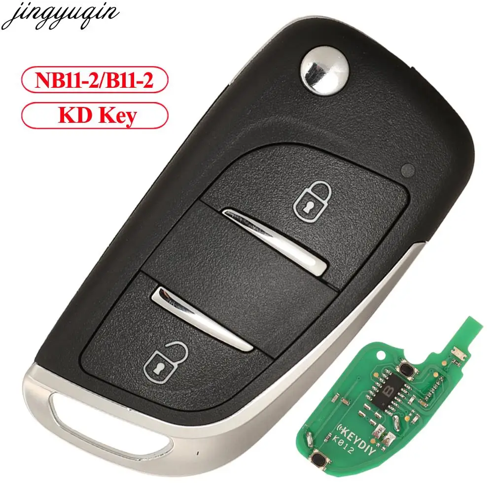 

Jingyuqin NB11-2/B11-2 Remote Control Smart Car Key KEYDIY B Series For KD900/URG200/KD MINI/KD-X2 Master Universal 2 Buttons