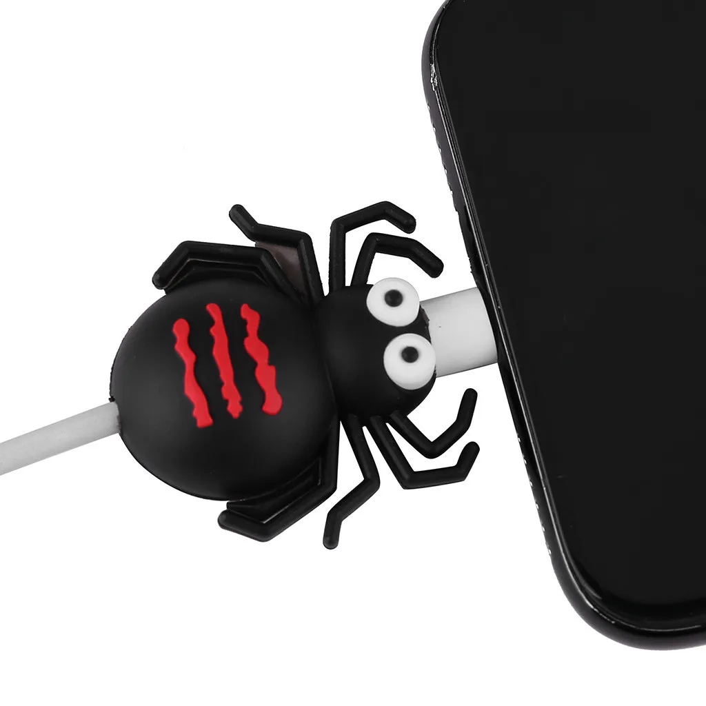 Mnycxen кабель Линия укуса для Iphone шнур аксессуары с животными защищает симпатичный защитный чехол кабель животное укуса кабеля намотки Организатор z70