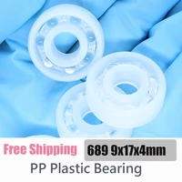 pp 689 w4 plastic bearing 9174 mm 2pcs corrosion resistant no rust non magnetic glass balls plastic ball bearings