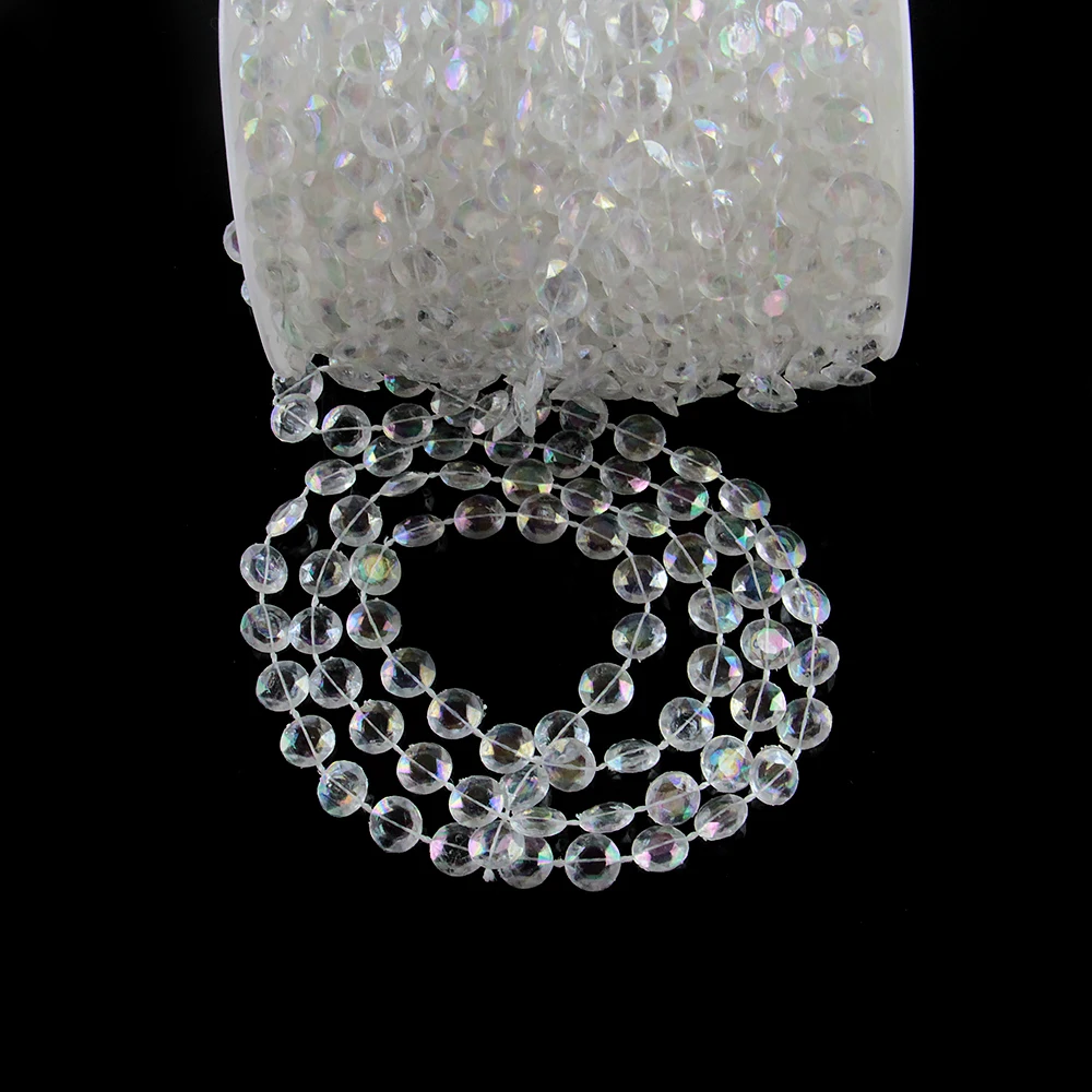 

Acylic Octagon Beads Garland Strands Chains Chandelier Parts Lighting Pendant Door/Wedding Curtain Decoration