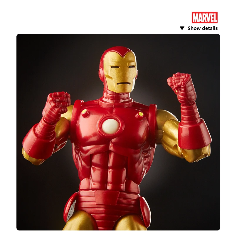 Hasbro серии Marvel Legends 80th anniversary " классические фигурки Железного человека Тони Старка 6 дюймов в стиле комиксов IRO