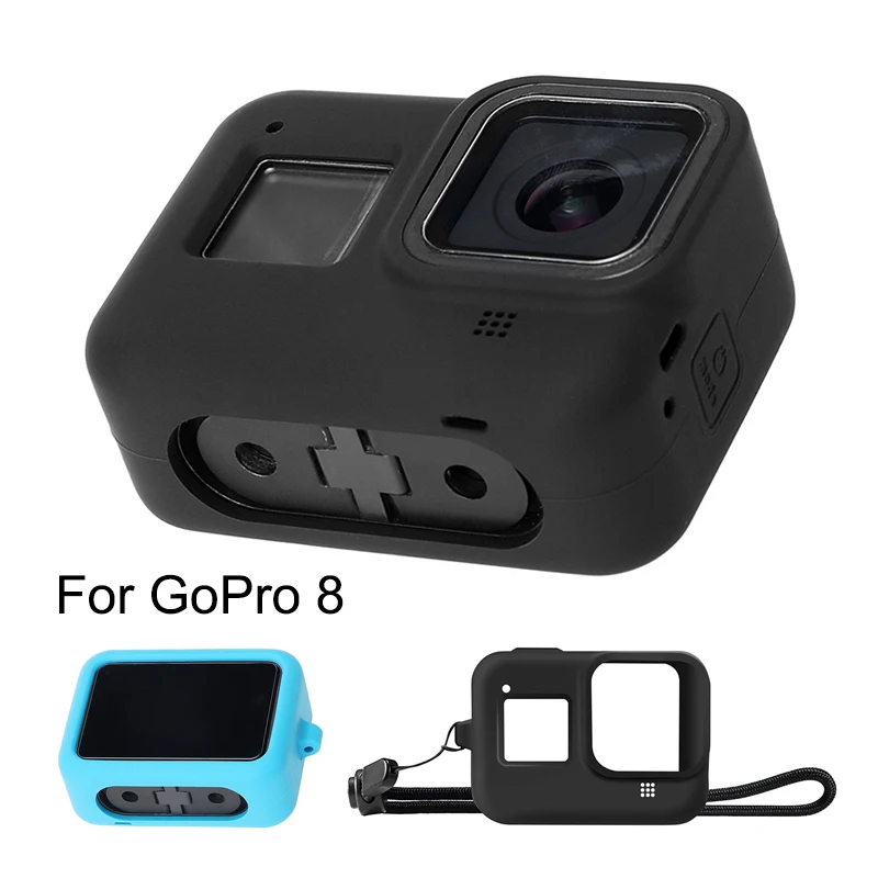 Для GoPro 8 аксессуар Мягкий силиконовый чехол Защитный корпус силиконовый чехол для Go Pro Hero 8 черная Экшн-камера