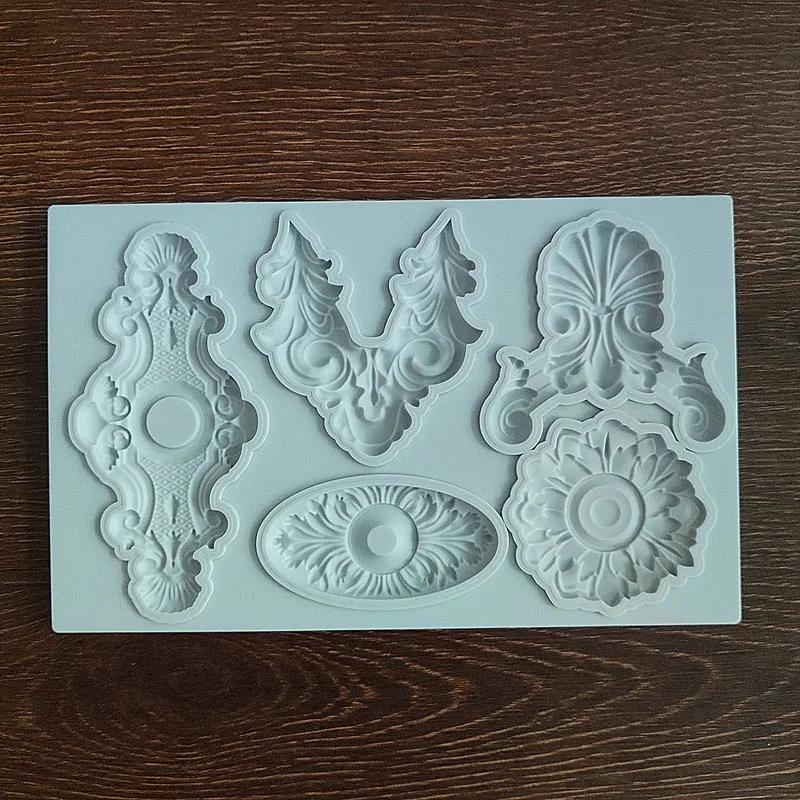 

New European style pattern fondant silicone mold DIY Chocolate Cake Edge Decorating Mold Home baking tools