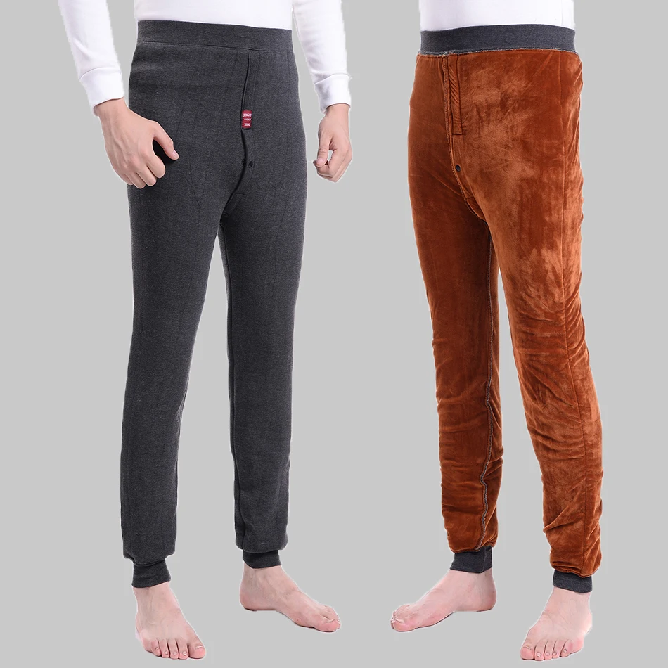 Новинка 2018 мужское термобелье штаны очень плотные флисовые леггинсы одежда в